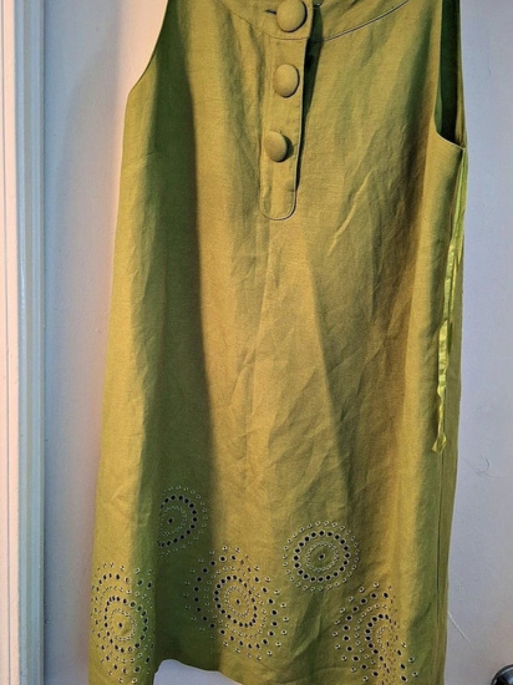 Jessica Howard Lime Green Mini Dress Size 14 Like New
